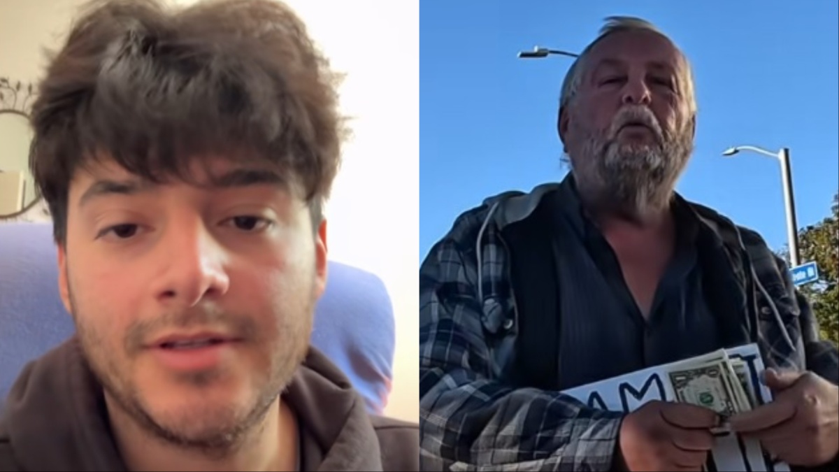 Homeless California Man