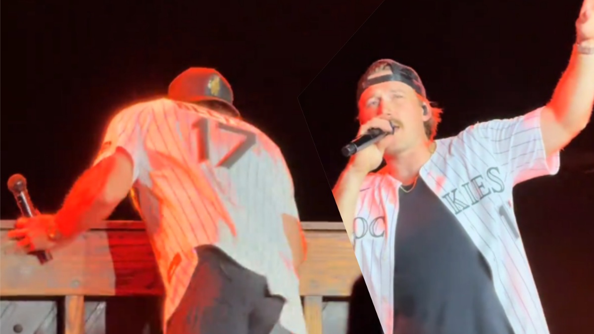 Morgan Wallen flips piano in Colorado