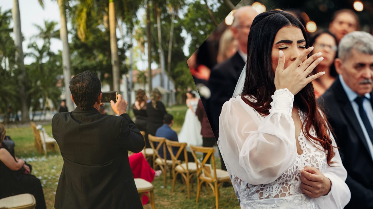 Pennsylvania divorce parents steal show at daughter's wedding